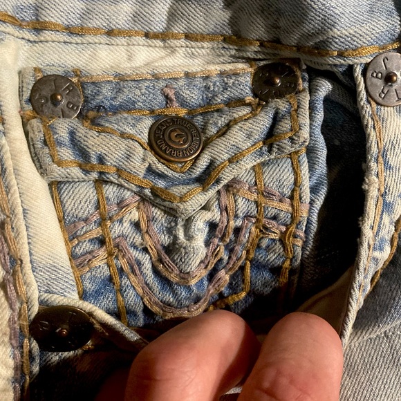 SOLD! Rare! 🇺🇸 Ricky Super T in “AZUL SAIL AWAY” wash True Religion size 31x34 - Picture 6 of 9